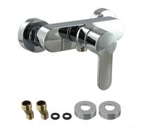 Mitigeur de douche en alliage de zinc chromé pour montage mural dans les installations de baignoire résidentielle avec interface de plomberie standard