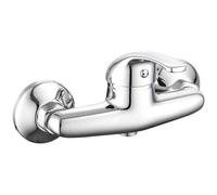 Mitigeur de douche murale en laiton chrome Robinet Pola standard tête céramique