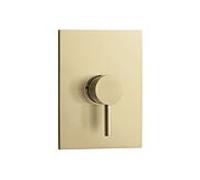 Mitigeur de douche Herzbach Design iX PVD 21.130555.2.41 Laiton Acier, encastré, 180x130mm