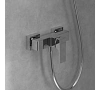 Mitigeur de douche monocommande Villeroy & Boch Architectura Square TVS12500100061 avec protection anti-retour, fixation murale, chromé