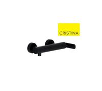Mitigeur de douche mural Chromé Noir Brossé - CRISTINA ONDYNA FL40175