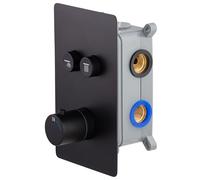 Mitigeur de douche thermostatique encastrable SWITCHEA noir by eurosanit
