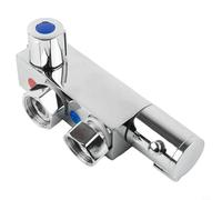 Mitigeur de douche thermostatique design vertical moderne pour caravane statique construction laiton encastrement mural système de température contrôlée