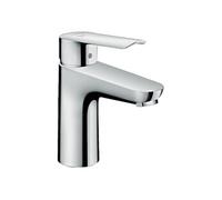 Le hansGrohe - Logis E 100 CoolStart au design moderne est un robinet de Lavabo EcoSmart qui s'adapte à toutes les salles de Bains.