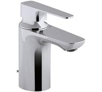 Mitigeur de Lavabo Aleo+ - Débit limité : économie d'eau 5 litres/minute Ch2 - Économie d’eau Débit réduit et performance optimale - Design Moderne - Finition Chrome - E72312-CP