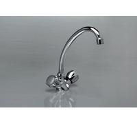 Mitigeur de lavabo avec drehauslauf standmischbatterie pièces-robinet mitigeur pour lavabo-robinet mélangeur chromé-modèle : la vie humaine e vALVEX nr.2446000 -