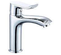 Mitigeur de lavabo - EDOUARD ROUSSEAU - Rangoon - Aérateur réducteur de débit - Cartouche céramique Ø 35 mm - Chromé