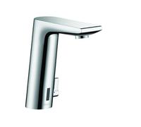 Mitigeur de lavabo électronique avec manette de réglage de température sur secteur chromé