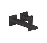 Hansgrohe – Mitigeur de lavabo encastré mural Metropol, bec 225 mm, poignée manette – Noir mat