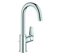 Grohe Grohe Mitigeur monocommande lavabo BauEdge 1/2", L, sortie m avec cache, chrome Quantité:1