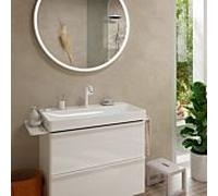 Hansgrohe Mitigeur lavabo Tecturis S 73340700 – CoolStart, EcoSmart+, vidage push-open, blanc mat