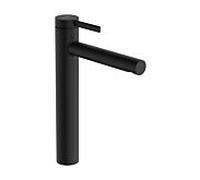 hansgrohe Zesis S Mitigeur monocommandé de lavabo 230 CoolStart pour lavabos à poser, avec vidage Push-Open, 74732670, Couleur: noir mat