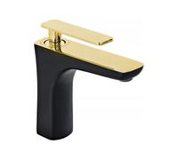 Mitigeur de lavabo Mexen Indus, noir/or - 744600-75