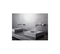 Kludi Robinet mural de lavabo Bozz 382450576 2 trous chromé
