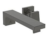 Mitigeur de lavabo mural Ideal Standard Extra BD510A5 167 x 279 x 107 mm, kit d'encastrement 2 pièces, gris magnétique