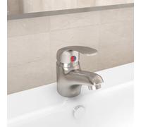 vidaXL Mitigeur de lavabo Nickel 13x10 cm