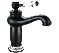 Mitigeur de lavabo noir Edouard Rousseau Marple