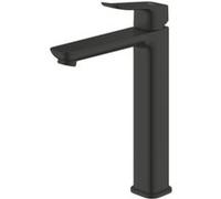 GROHE Dice Mitigeur monocommande Taille XL pour vasque à poser (Robinet pour Lavabo de Salle de bain, Facile à installer avec QuickTool inclus, Economie d'eau), Noir Mat,1018922430