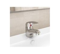 vidaXL Mitigeur de lavabo Nickel 13x10 cm