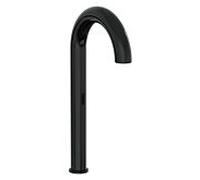 Mitigeur de lavabo VitrA Liquid Touchless à commande unique A4277439, saillie de 175 mm, installation monotrou, sans bonde, fonctionnement sur piles (6 V), noir brillant
