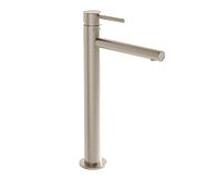 Mitigeur de lavabo VitrA Origin A4255834, saillie de 160 mm, sans bonde, pour vasque à poser, haut, nickel brossé
