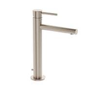 Mitigeur de lavabo VitrA Origin A4256934, saillie 145 mm, avec bonde, pour vasque à poser, nickel brossé