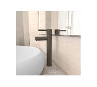 vidaXL Mitigeur de salle de bain Gris 12x30 cm