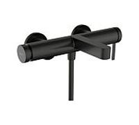 hansgrohe Finoris Mitigeur monocommandé pour bain apparent, saillie 194 mm, 76420340, Couleur: Chrome noir brossé