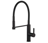 Mitigeur d'évier à bec haut flexible noir SOBRAL by Eurosanit