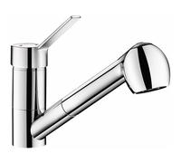 Mitigeur d'évier à bec orientable et douchette extractible - sur plage DELABIE