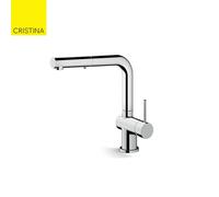 Mitigeur d'évier avec douchette extractible Chromé - CRISTINA ONDYNA KT50051