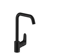 Mitigeur d'évier - bec haut carré - Noir Mat - Focus HANSGROHE