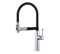 Mitigeur d'évier de cuisine avec douchette extractible, 3 modes col de | Robinet de cuisine rabattable avec col de cygne et 3 modes de pulvérisation, parfait pour la vaisselle et la préparation des