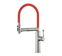 Mitigeur d'évier de cuisine avec douchette extractible, 3 modes col de | Robinet de cuisine rabattable avec col de cygne et 3 modes de pulvérisation, parfait pour la vaisselle et la préparation des