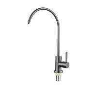 Mitigeur d'évier de cuisine en acier inoxydable 304 de qualité supérieure - Finition grise - Compatible avec les systèmes d'osmose inverse - Robinet élégant durable pour cuisines modernes