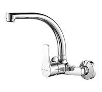 Mitigeur d'Evier de Cuisine Mural - IBERGRIF - Star - Pivot à 360° - Cartouche en Céramique - Chromé