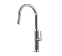 Franke Mitigeur de cuisine Mythos Masterpiece 115.0711.554, douchette extractible, acier inoxydable