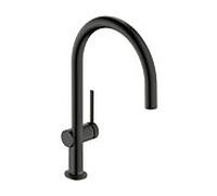 hansgrohe Talis M54 Mitigeur monocommandé pour cuisine 220, 1 type de jet, Eco, 72843340, Couleur: Chrome noir brossé