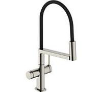 Mitigeur Talis Select évier hansgrohe M54 PowderSpray 72861800 3jets, finition inox