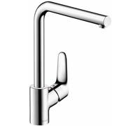 Mitigeur d'évier - orientable - Jet Laminaire - bec L Focus Chromé HANSGROHE