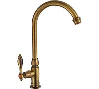 Mitigeur d'évier robinet de cuisine en laiton Style support Antique simple froid