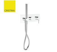 Mitigeur douche / bain-douche 2 Sorties Chromé PHI - CRISTINA ONDYNA PH60251