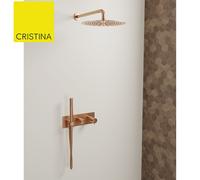 Mitigeur douche / bain-douche 2 Sorties Or Rose Brossé - CRISTINA ONDYNA TV70234P