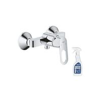- Mitigeur douche BauLoop monocommande + nettoyant robinetterie GrohClean