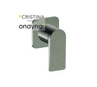 Mitigeur douche blade encastre complet chrome noir brosse - CRISTINA ONDYNA BA63875