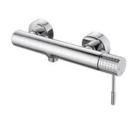 Mitigeur Douche CHICC Chromé Edouard Rousseau - Design Cylindrique - Cartouche Céramique diamètre 35 mm - Commande Latérale - Corps Laiton