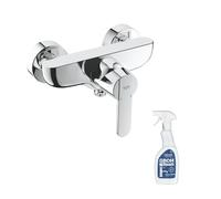 Mitigeur douche mécanique GROHE Quickfix Get + nettoyant GrohClean