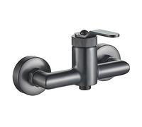 Mitigeur Douche MOLTY Graphite Mat Edouard Rousseau - Cartouche Céramique diamètre 35 mm - Poignée métal moleté - Entraxe 150 mm - Corps laiton