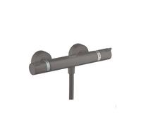 Mitigeur douche thermostatique Ecostat Comfort noir chromé brossé