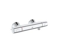 GROHE Mitigeur thermostatique Douche Precision Trend, montage mural, protection anti-brûlure, raccord fileté 1/2"", chromé, 34229002